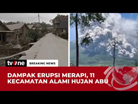 11 Wilayah Terdampak Abu Vulkanik Merapi