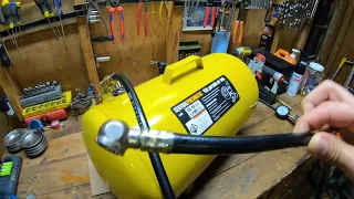 Modifying a Harbor Freight Portable Air Tank Central Pneumatic 11 Gallon
