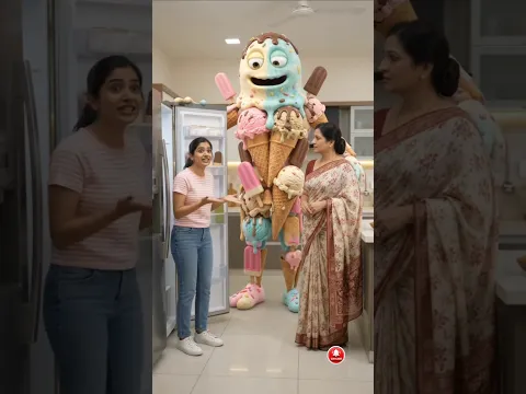 Fridge ke andar ye kaun hai puchki #shorts