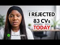 I Rejected 83 CVs Today Here s Why Resume Tips CV Mistakes Why Recruiters Reject Resumes