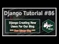 Django 3 Blog Creating Users in Django Python Django Tutorials In Hindi
