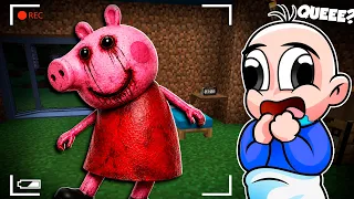 PEPPA PIG MALVADA... QUIERE ENTRAR A MI CASA en MINECRAFT 😰 BEBÉ NOOB