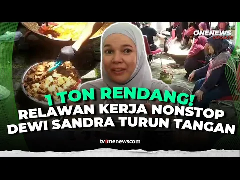 1 Ton Rendang untuk Korban Bencana: Aksi Gotong Royong Relawan & Dewi Sandra