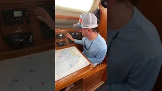Matt Gives Tour of Chart Table #shorts #sailingbyefelicia #sailboat