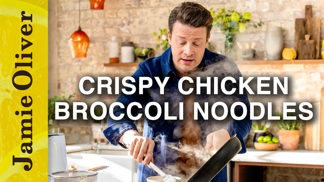 Crispy Chicken and Broccoli Noodles   Jamie Oliver