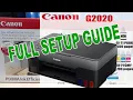 Canon Pixma G2020 Unboxing Full Setup Install Driver without CD Setup