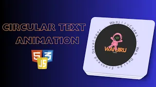 Create a Rotating Text Effect Around a Circular Logo with HTML CSS and JavaScript