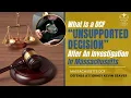 What Is a DCF Unsupported Decision After an Investigation in Massachusetts