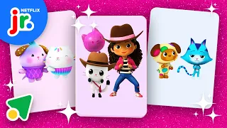 Find the Matching Cards 🔍 Play with Gabby's Friends! | Gabby's Dollhouse | Netflix Jr