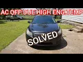 Fixing AC off due to high engine temp on a 2011 chevy cruze