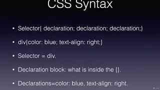 3 CSS Syntax