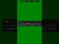 Change background color with JAVASCRIPT