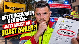 Rettungswagen gerufen – jetzt musst DU selbst zahlen?!