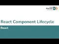 W9D1 React Component Lifecycle 1 of 2