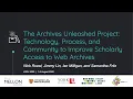 Technology Process Community to Improve Scholarly Access to Web Archives