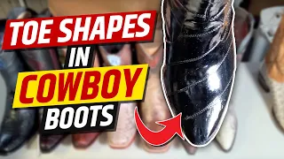 Most Common Toe Shapes On Cowboy Boots