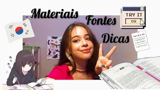 Do que você precisa pra estudar coreano? (Fontes, dicas, materiais...)