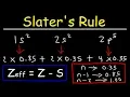 How To Use Slater s Rule to Estimate The Effective Nuclear Charge