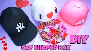 DIY Beautiful boxes without molds cap-shaped cardboard ideal for gifts baseball cap treat box