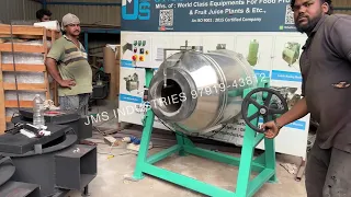 electric drum roaster induction roaster drum roaster roasting machine coimbatore 