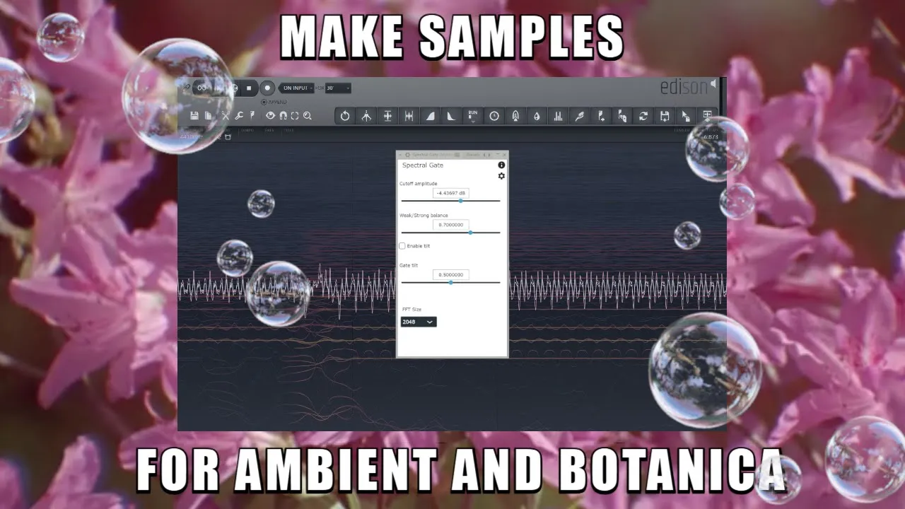 make BEAUTIFUL SAMPLES for BOTANICA and AMBIENT BEATS using spectral processing: video thumbnail