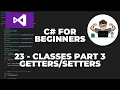 C Tutorial for Beginners 23 Classes Part 3 Getters Setters