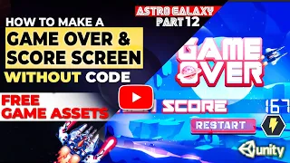 Game over screen with score WITHOUT CODE - Bolt Unity tutorial