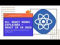 All React Hooks Explained - React 19 Hooks Tutorial 2025