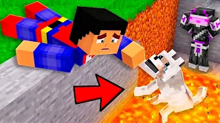 RESCATÉ a UN PERRITO TRISTE y ABANDONADO en Minecraft