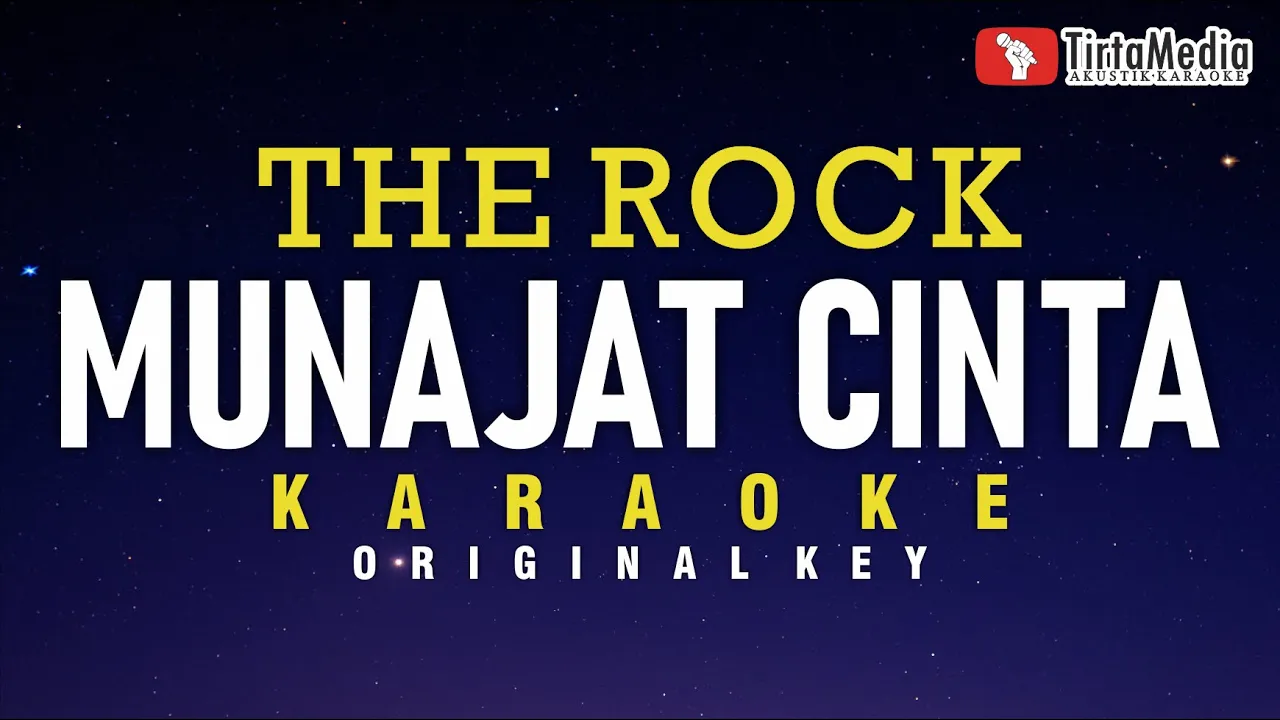 munajat cinta - the rock (karaoke)