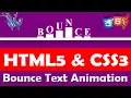 Bounce text effect in html Jumping text css animation By Amazing Techno Tutorials