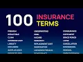 100 Insurance Terms You NEED to Know to Pass Your Exam