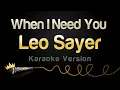 Download Lagu Leo Sayer - When I Need You (Karaoke Version)