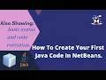 JAVA Bangla Tutorial 01 How To Create Your First Java Code In NetBeans