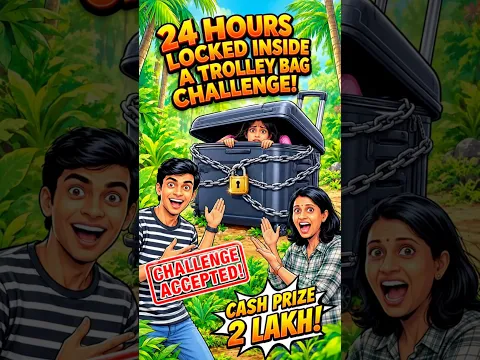 അനിയത്തിയെ 24 മണിക്കൂർ ട്രോളി ബാഗിൽ പൂട്ടിയിട്ടപ്പോൾ സംഭവിച്ചത്! 😱!#song #challengevideo .