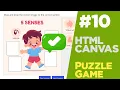 Learn Canvas by creating a puzzle game in JavaScript and PHP Quick programming tutorial
