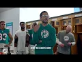 MIKE MCDANIEL POSTGAME LOCKER ROOM SPEECH AFTER WEEK 16 WIN OVER DALLAS COWBOYS MIAMI DOLPHINS