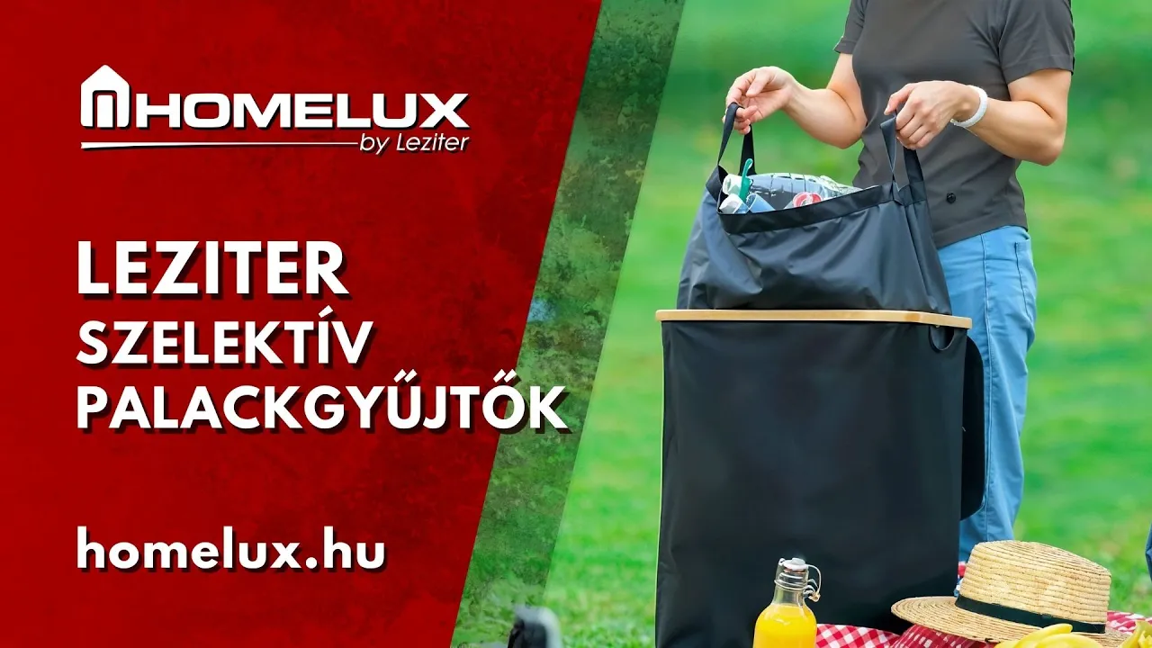 Homelux Lakberendezés — HOMELUX — Selective Bottle Collection Bins (YouTube video ad)
