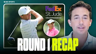 2026 FedEx St Jude Championship Jordan Spieth shares lead as Rory McIlroy struggles after Round 1