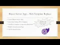 Dotnet 6 Blazor Server Web App - Web Template Tutorial