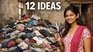 JUST CUT OFF YOUR Old CLOTHES LIKE MAGIC IT TURNS INTO WONDERFUL WORKS 