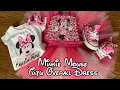 Minnie Mouse Birt ay Outfit l Overall Tutu Dress