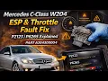 Mercedes C-Class W204 2007 2014 ESP Throttle Fault Fix P2123 P6265 Explained PART A2043000004