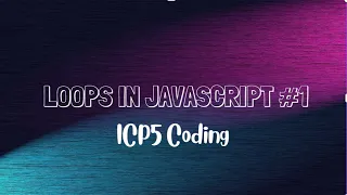 Creating Loops in Javascript part 1 p5 js Tutorial Javascript