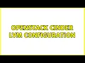 Openstack Cinder LVM configuration
