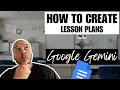 How To Create Lesson Plans With Google Gemini