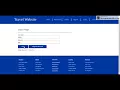 HTML CSS and JavaScript Project on Travel System