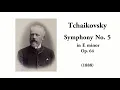 Tchaikovsky: Symphony No. 5 in E minor, Op. 64 (with Score)