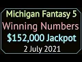 Today Michigan Fantasy 5 Winning Numbers Friday 2 July 2021 MI Fantasy 5 Drawing Tonight 2021