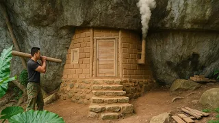 I Built A Bushcraft House In The Woods All By Myself From Start To Finish 